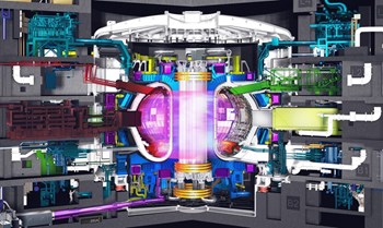 इटर वर्तमान का सबसे बड़ा और जटिल टोकामेक बनेगा | इसकी रचना दुनिया के सैकड़ों संलयन यंत्रों के अनुभव को मिलाकर हो रही है, ये सिद्ध करेगा की संलयन ऊर्जा वैग्यानिक और तकनीकी तरीके से संभव है | (Click to view larger version...)